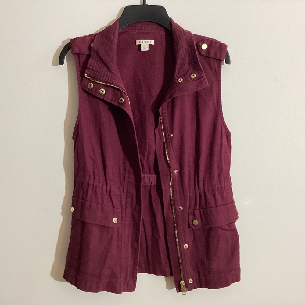 Burgundy Vest